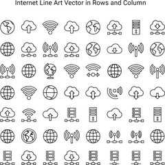 Internet Line Connection Network Technology Background