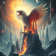 The Quantum Banshee shrieking probabilities into crystalline probability spires, dimensions imploding with radiant fractures, certainty dissolving into chaotic brilliance, surreal entropy epic