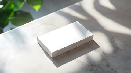 A modern business card mockup template with a clipping path, designed for branding, corporate identity, advertising, personal stationery, and graphic designers' presentations.