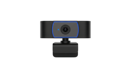 Webcam for online communication and video conferencing isolated PNG with Transparent Background