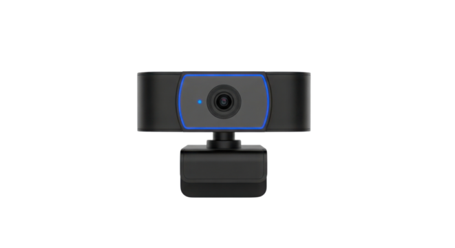 Webcam for online communication and video conferencing isolated PNG with Transparent Background