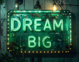 Motivational neon sign