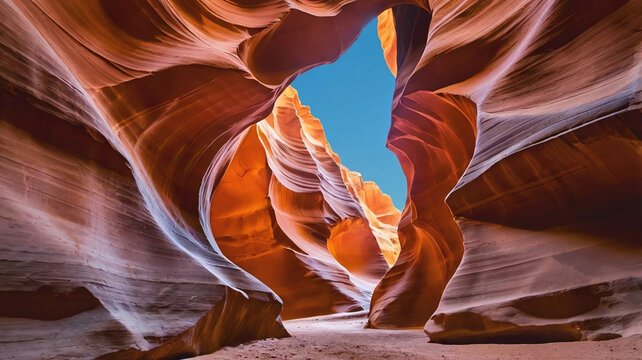 Antelope canyon in arizon, background travel concept.