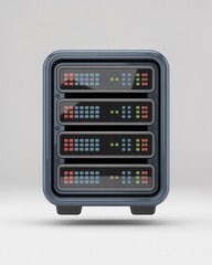 Modern rackmount audio equipment with digital displays and controls