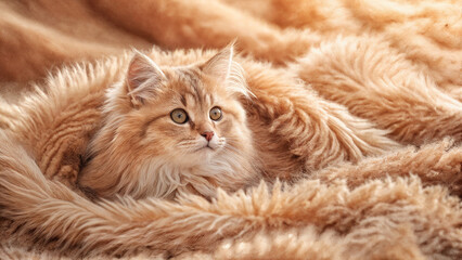 cat lying on the carpet