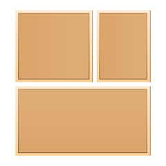 Simple Bulletin Board Vector Illustration