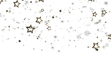 Obraz premium Elegant background with gold stars and snowflakes. Perfect for holidays, celebrations, and winter themes.