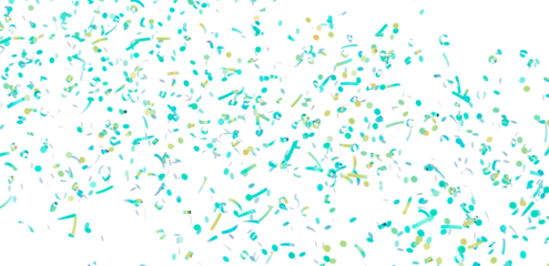 Festive confetti background with teal and gold sprinkles. Perfect for celebrations, parties, and events.