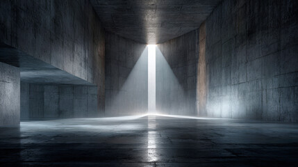 Cement texture geometric style interior