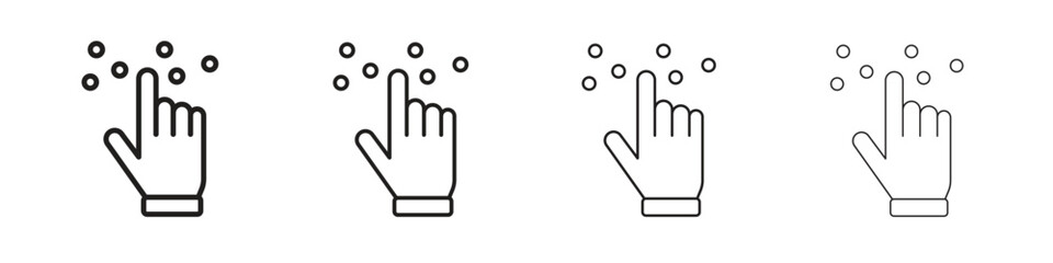 Braille icon collection. Line vector sign, symbol for web and mobile
