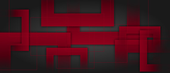 Abstract modern red geometric background