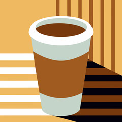 cup of coffee on the table