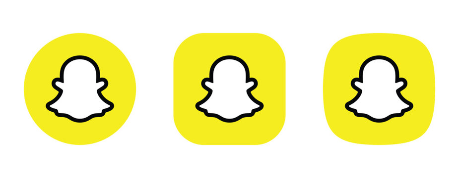 snapchat social media icon logo yellow color
