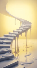The Stairway That Chases Clouds and Sunlight