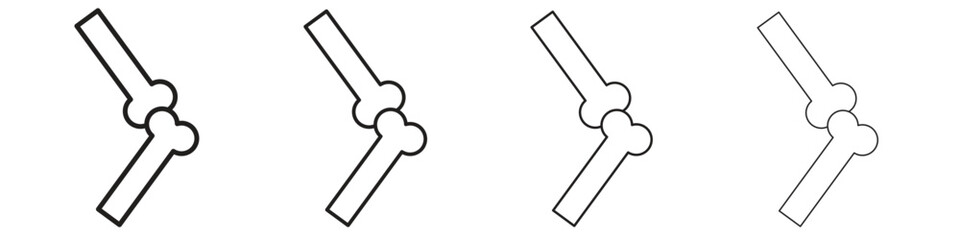 Joint icon collection. Line vector sign, symbol for web and mobile