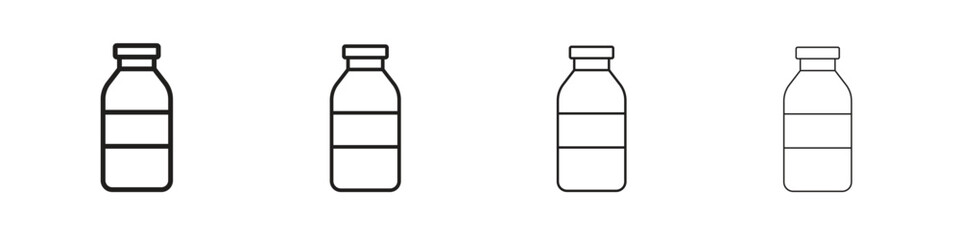 Jar icon collection. Line vector sign, symbol for web and mobile