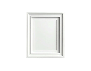 A simple, white, rectangular frame with an inner border and a blank center