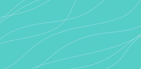 Abstract background with flowing white lines on a teal or turquoise surface.