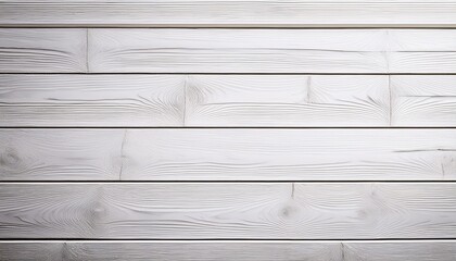 White Horizontal Wooden Planks With Visible Grain Texture And Narrow Gaps Between Each Plank Creating A Clean Simple And Modern Wall Or Panel Surface