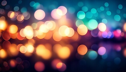Abstract Blurred Background With Colorful Bokeh Effect Colorful Abstract Blurred Background With Color Bokeh Effect Abstract Background With Defocused Light Generative Ai