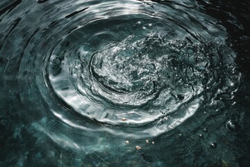 water drops on black background