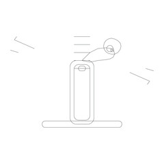 Otoscope Unique Vector – Ear Examination and Medical Diagnostic Equipment Illustration
