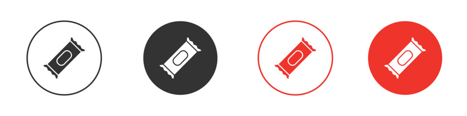 Candy-bar icon solid pictogram. Vector isolated illustration