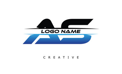 AS Creative Dynamic Logo Design | Modern Music & Entertainment Branding