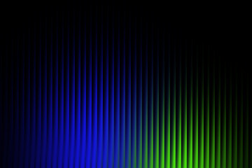 Abstract digital sound waveform visualizer with gradient blue to green hue