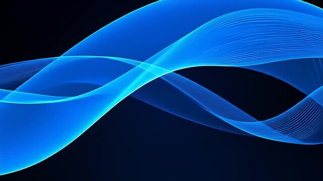 abstract blue wave