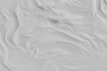 Soft white fabric texture with gentle folds and smooth surface, perfect for background, textile design, bedding, or minimal clean aesthetic concepts. 3d render mock up