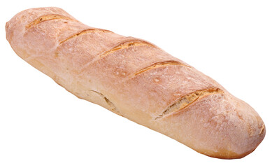 French white bread isolated
