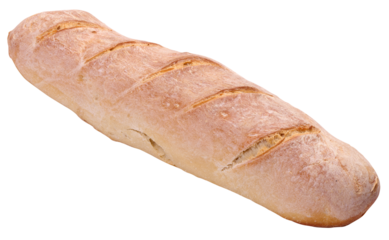 French white bread isolated