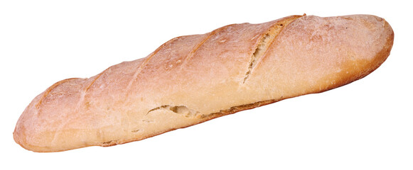 French white bread isolated
