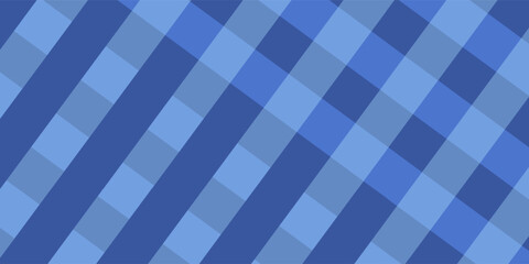 Fathers Day greeting card, banner, poster or flyer design with origami hearts and text Happy Father's Day in paper cut style on blue background with argyle pattern