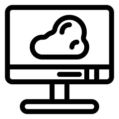 Cloud computing icon
