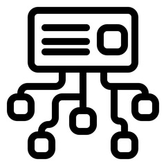 Data flow icon