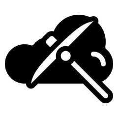 Cloud mining icon
