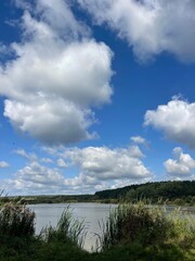 clouds over the river