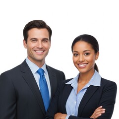 Portrait of a confident and diverse business team smiling together.