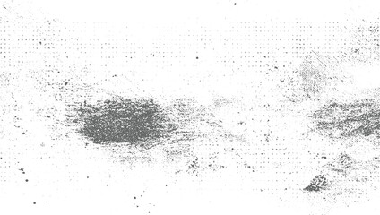 black ink grunge texture vector design on transparent background.