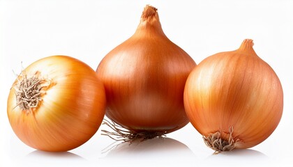Fresh Bulbs Of Onion Isolated