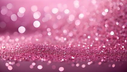 Charming Pink Glitter Background Infused With Sparkling Elements And Soft Focus Creating A Festive Mood