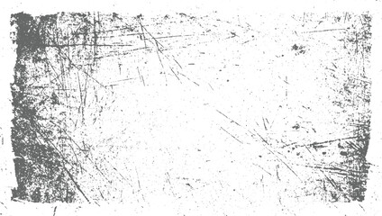 Abstract White and Black Grunge Concrete Wall Texture with Cracks and Scratches, Distressed Grain with Subtle Grunge Effect Dust Particle Grain Texture Overlay Old Dirt Pattern on whit background.