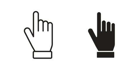Cursor icon. flat and stroke style Collection. simple symbol