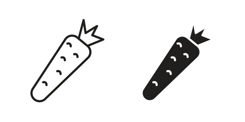 Carrot icon. flat and stroke style Collection. simple symbol