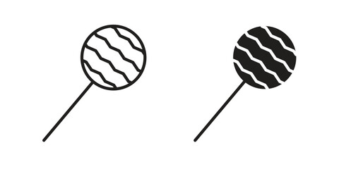 Candy icon. flat and stroke style Collection. simple symbol