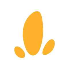 Abstract yellow watercolor petals trio, perfect for cheerful
creative backgrounds.