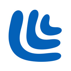 Abstract stacked curved blue lines with dynamic watercolor
edge; ideal for backgrounds.