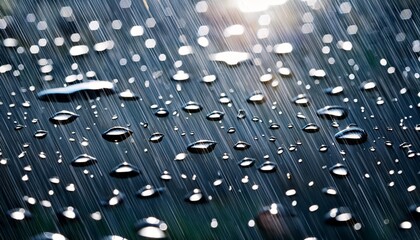 Rain Raindrops Fall Falling Ai Generated